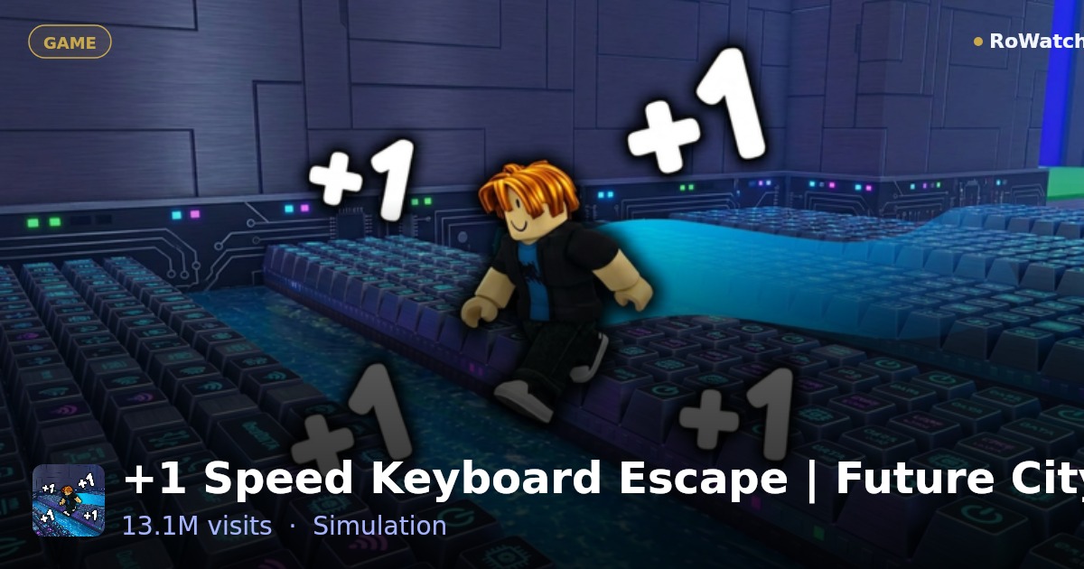 +1 Speed Keyboard Escape | Future City Player Count & Live Stats ...