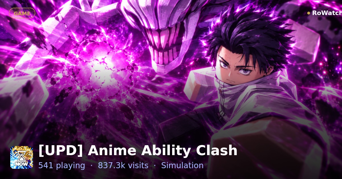 [UPD] Anime Ability Clash Player Count & Live Stats — RoWatcher