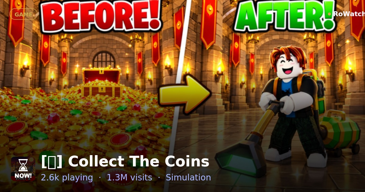 [🎃] Collect The Coins Player Count & Live Stats — RoWatcher