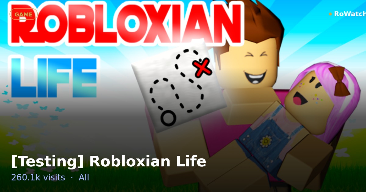 [Testing] Robloxian Life Player Count & Live Stats — RoWatcher