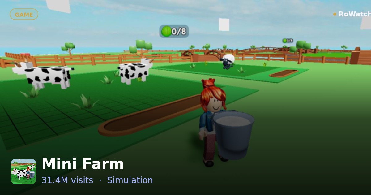 Mini Farm Player Count & Live Stats — RoWatcher