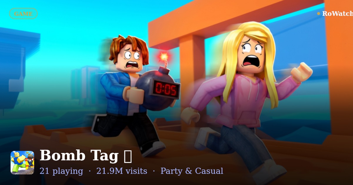 Bomb Tag 💣 Player Count & Live Stats — RoWatcher