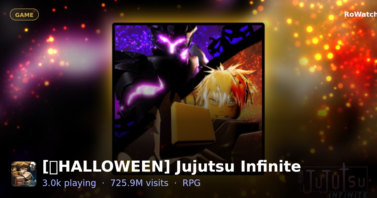 [⚖️JUDGEMAN] Jujutsu Infinite Player Count & Stats